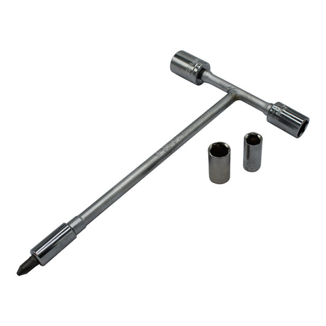 WMP MINI T-HANDLE SOCKET SET 6/8/10/12/14MM +PHILLIPS#2