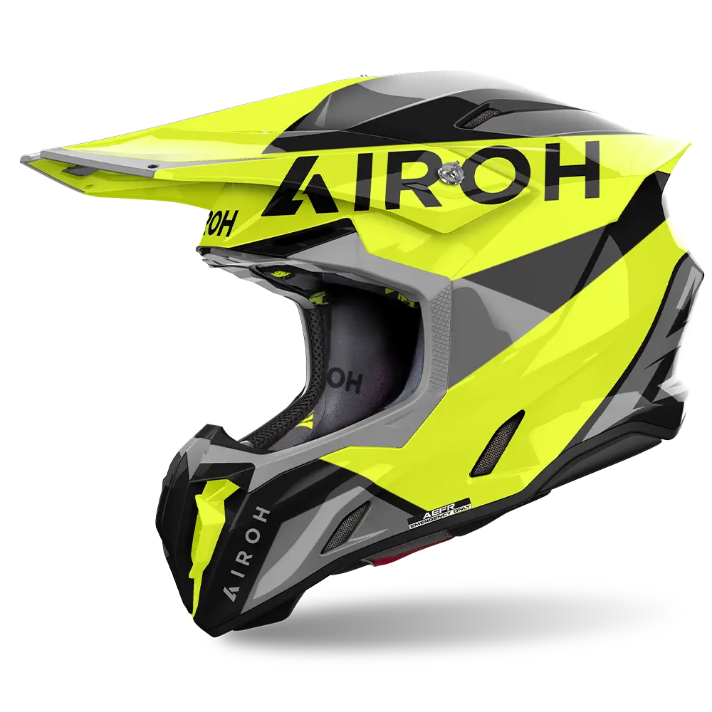 Airoh Twist 3 'King' Helmet - Yellow Gloss