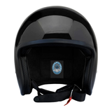 Johnny Reb Burke Open Face Helmet - Gloss Black/Black Lining