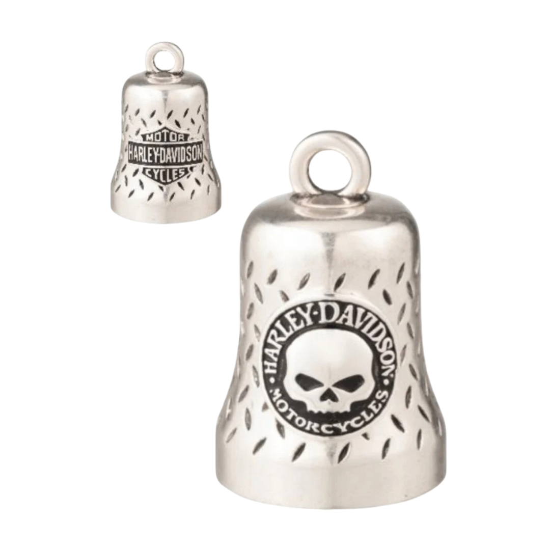 Harley-Davidson Silver Tone Willie G Skull Ride Bell