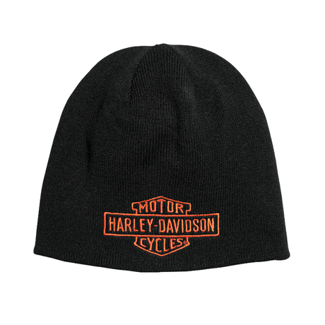 Harley-Davidson Men's Contrast Bar & Shield Knit Hat - Brown