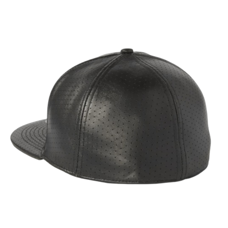 Harley-Davidson Bar & Shield Leather Baseball Hat - Black