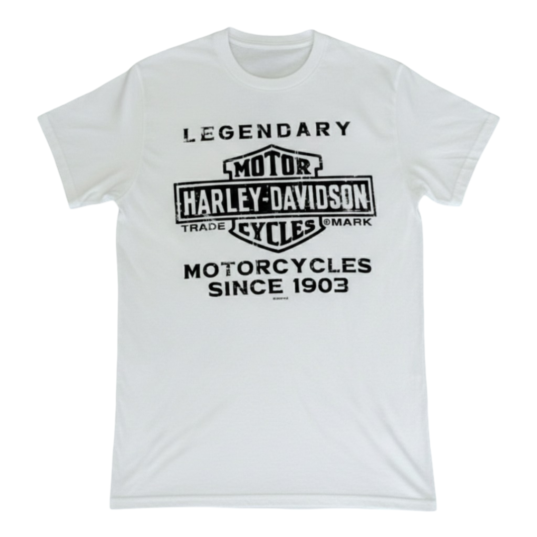 Harley-Davidson Men's Spent T-Shirt - White