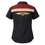 Harley-Davidson Women's 120th Anniversary Zip Front Shirt - Black