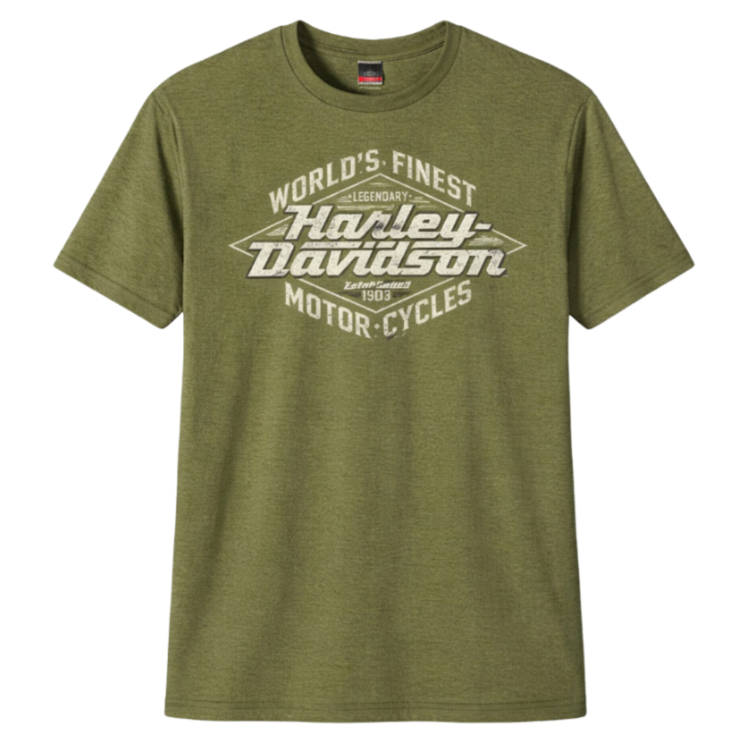 Harley-Davidson Men's Willpower T-Shirt - Military Green