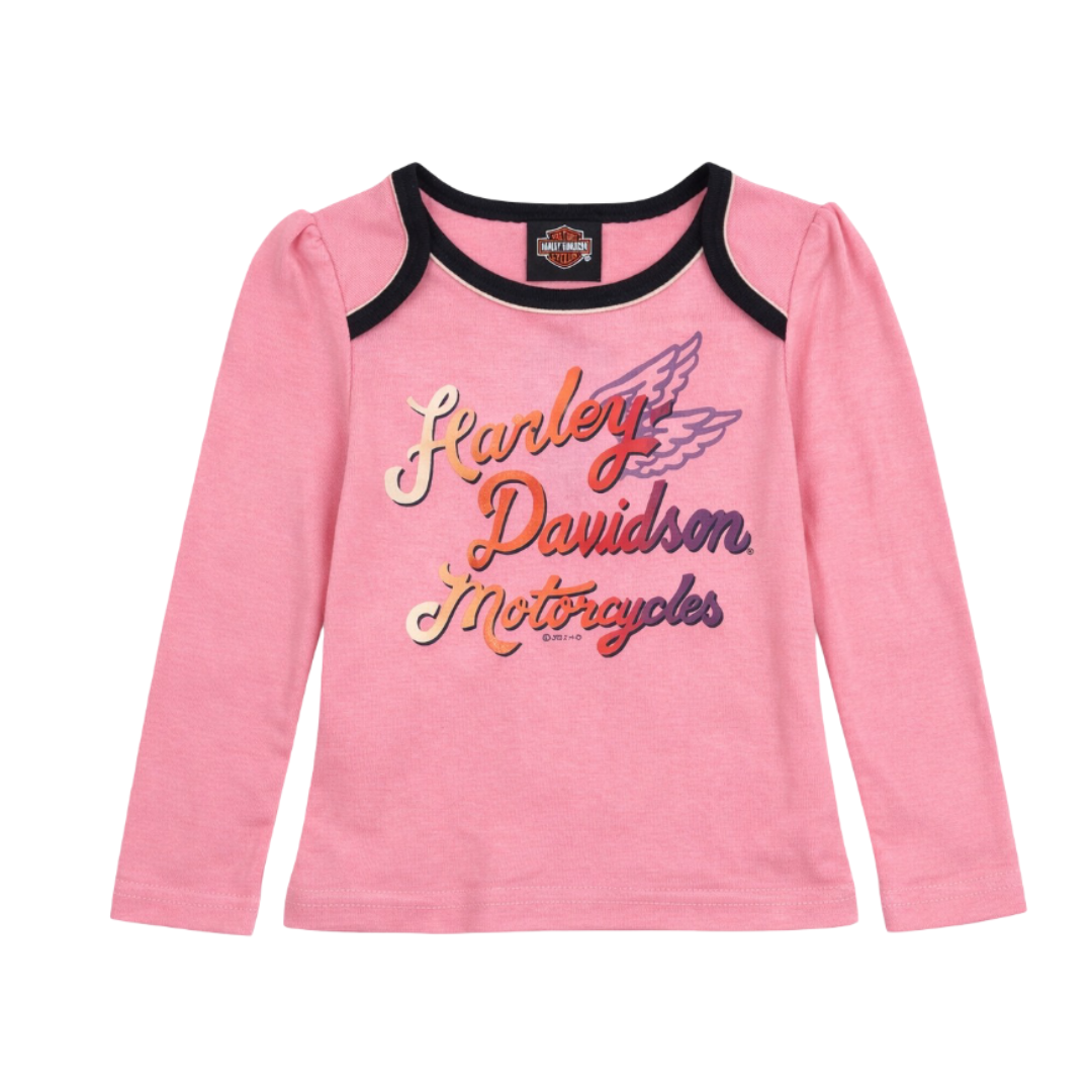 Harley-Davidson Baby Girl 2Pc Long Sleeve Pants Set
