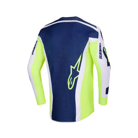Alpinestars 2026 Racer Air Riway MX Jersey - Light Grey/Fluro Yellow/Blue