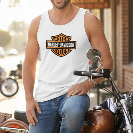 Harley-Davidson Men's B&S Tank Tee - White