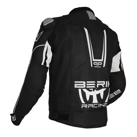 Berik Apex Leather Jacket - Black/White