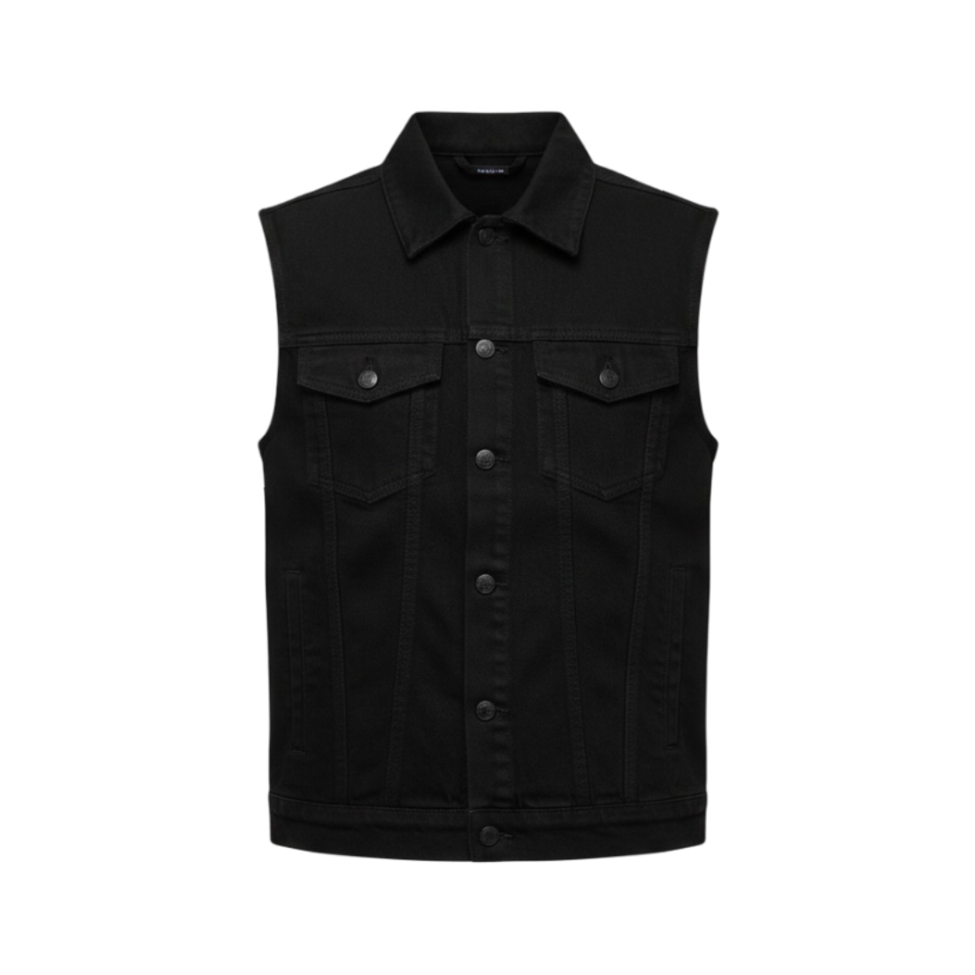 SA1NT Moto Denim Vest