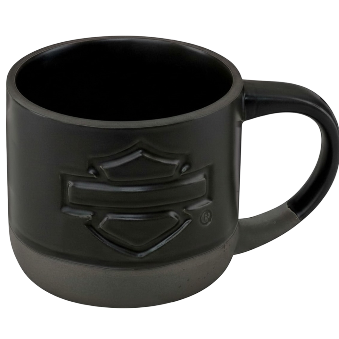 Harley-Davidson Open Bar & Sheild Pottery Style Mug