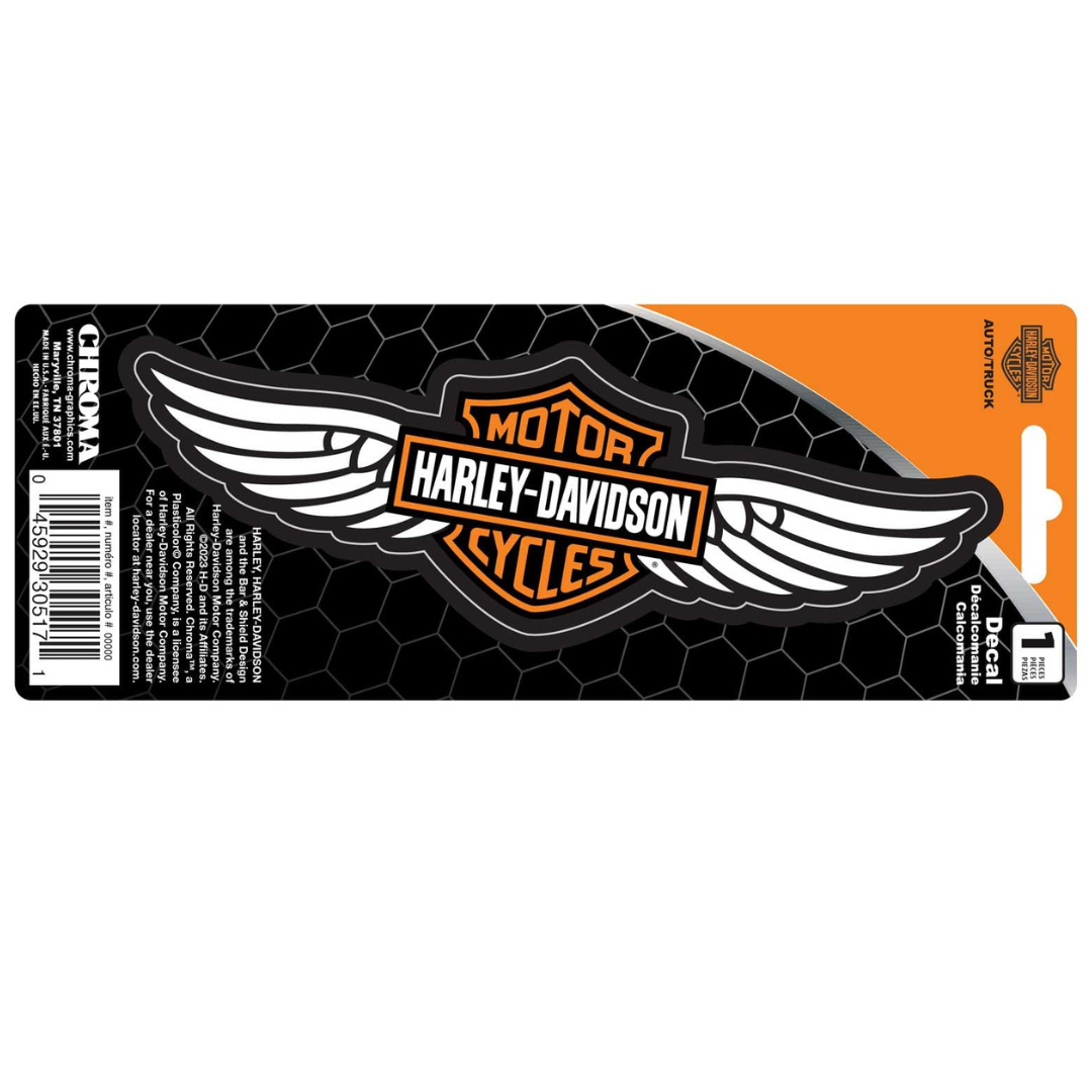 Harley-Davidson Wings B&S Vinyl Decal