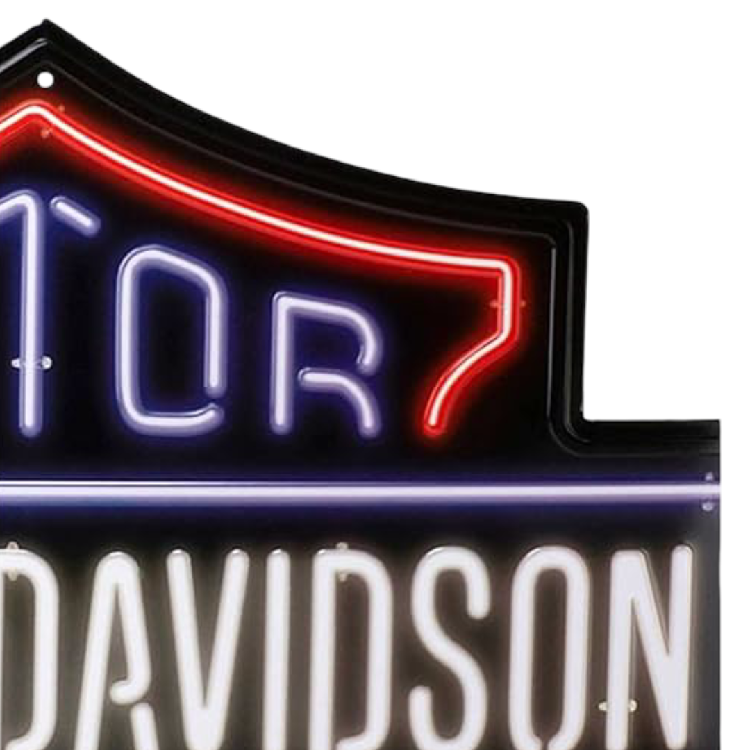 Harley-Davidson Neon Bar & Shield Tin Sign