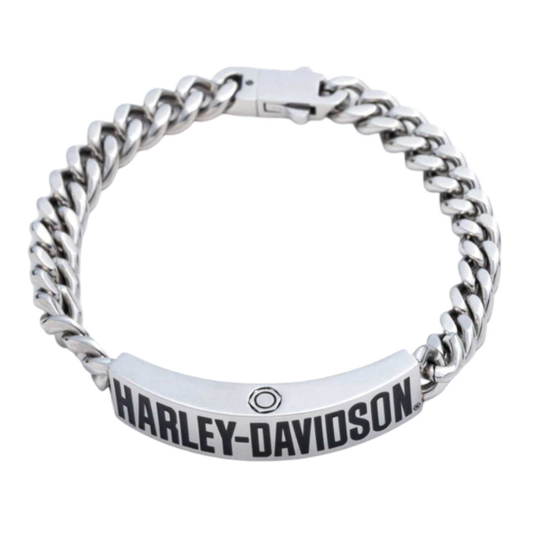 Harley-Davidson Men's Logo Curb Chain Bracelet