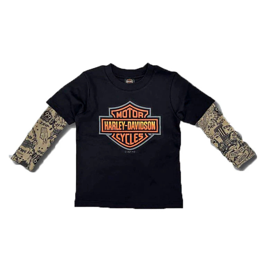 Harley-Davidson Baby Boys Creeper W/ Tattoo