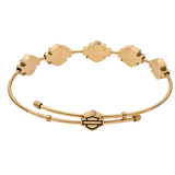 Harley-Davidson Women's Bar & Shield Bangle Bracelet - Gold