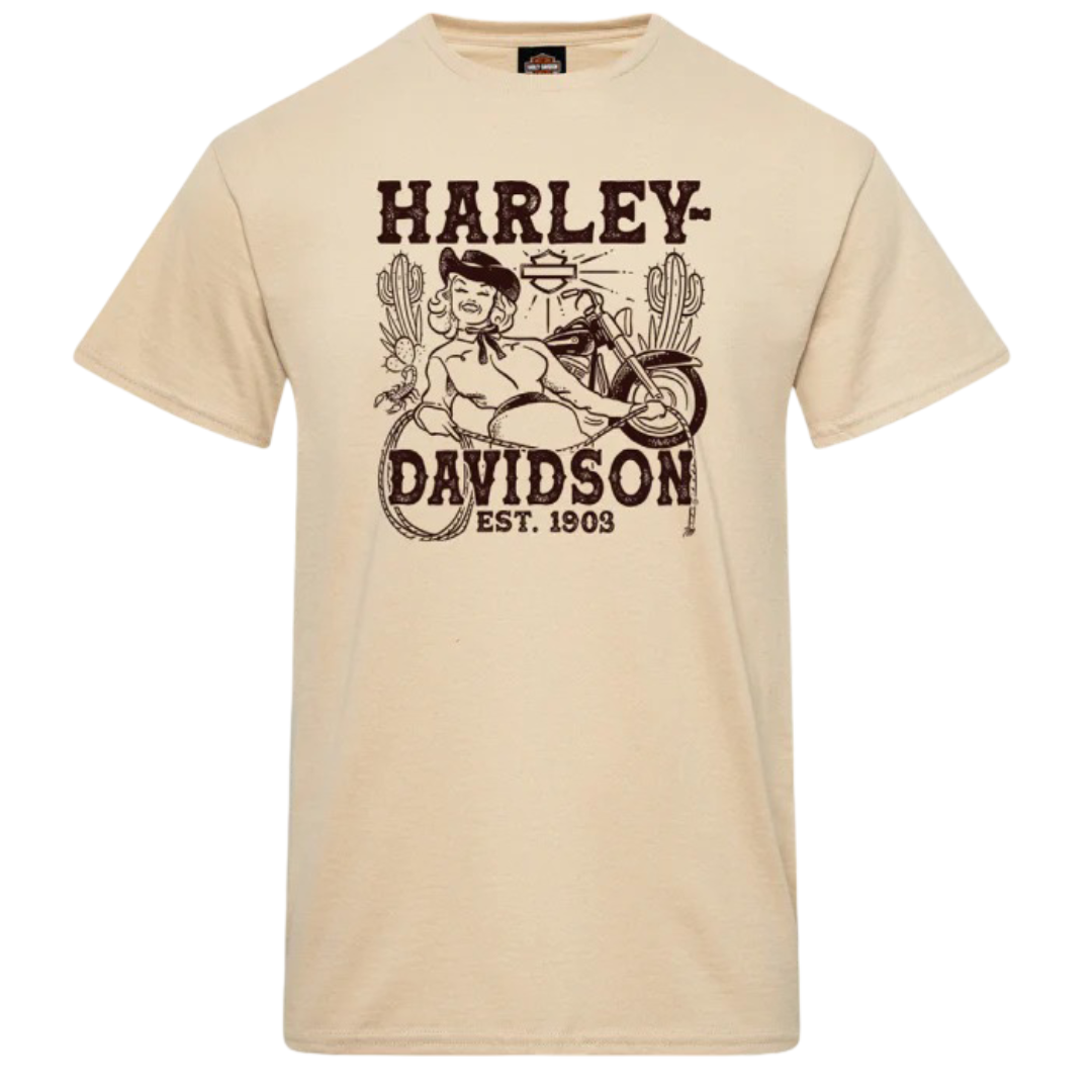 V-Twins x Harley-Davidson Western T-Shirt - Sand