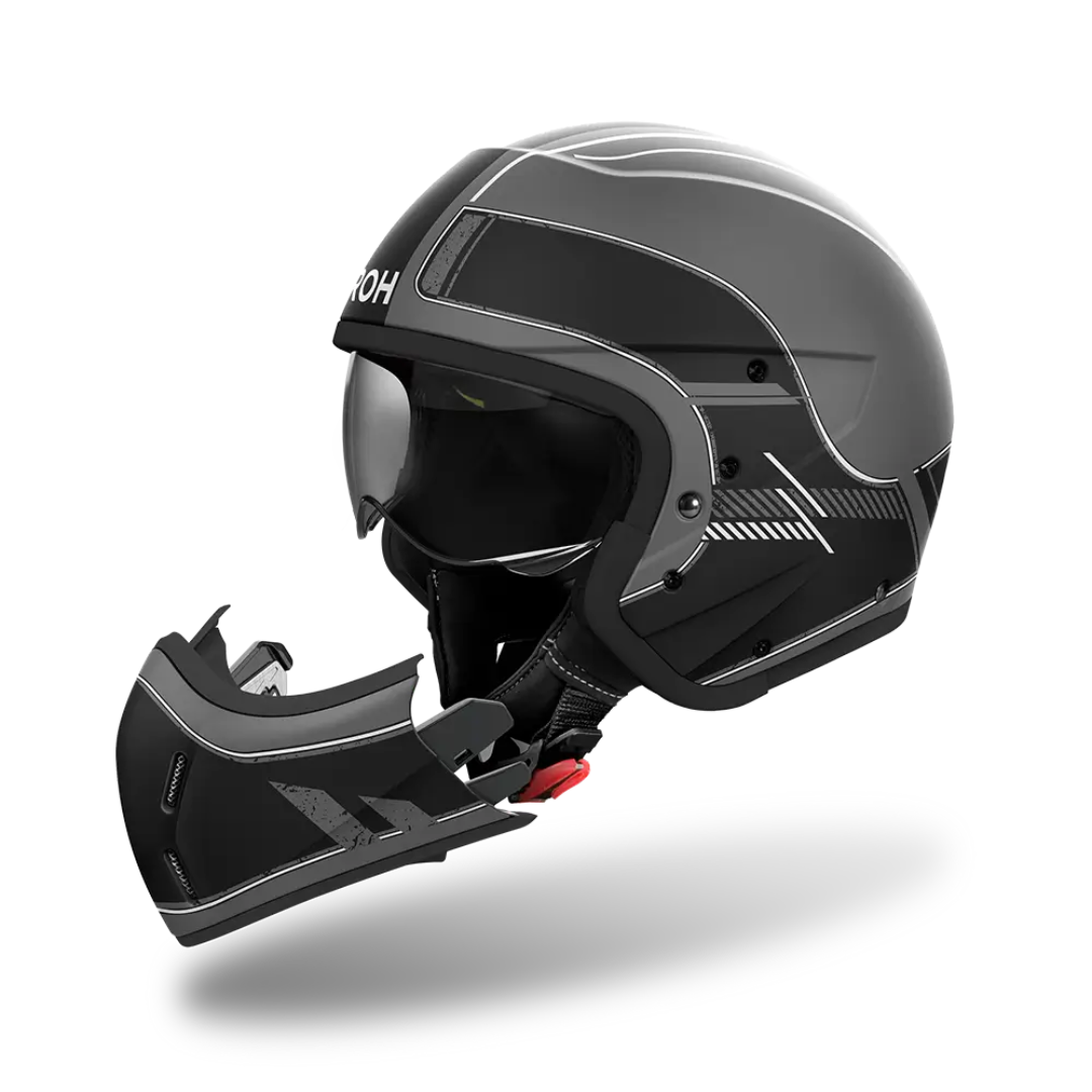 Airoh J110 Raster Helmet - Black Matt