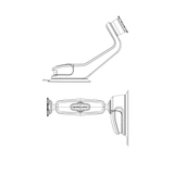 Quad Lock Car Suction Mount  Windscreen/Dash Mount