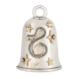 Harley-Davidson Tritone Snake and Star Ride Bell - Silver Finish