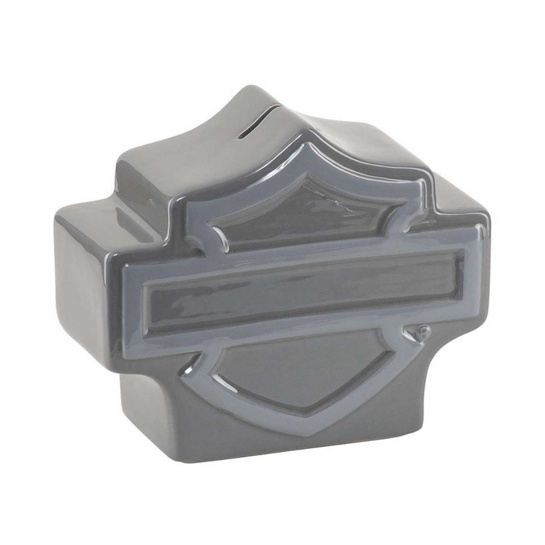 Harley-Davidson Open Bar & Shield Shaped Bank