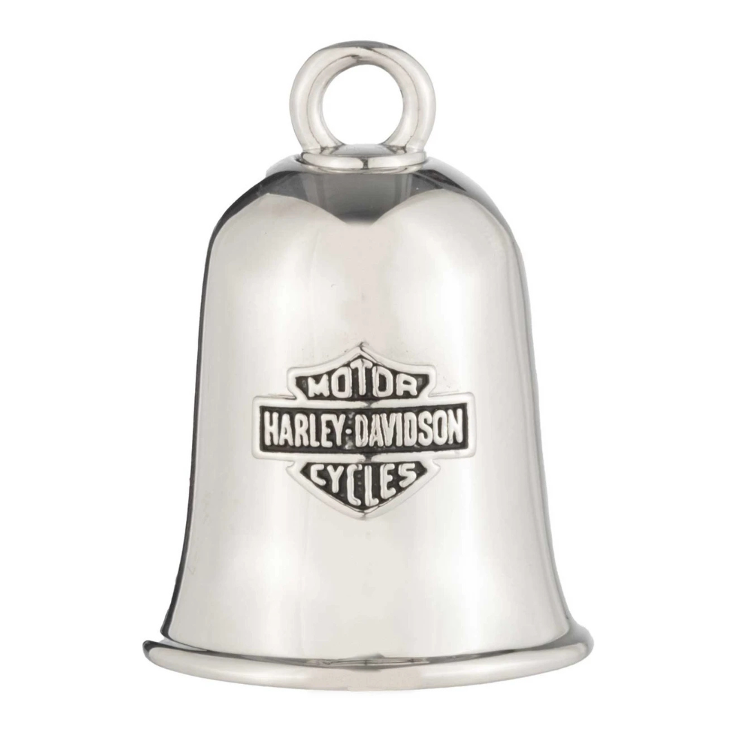 Harley-Davidson #1 Dad Bar & Shield Logo Ride Bell - Silver/Black