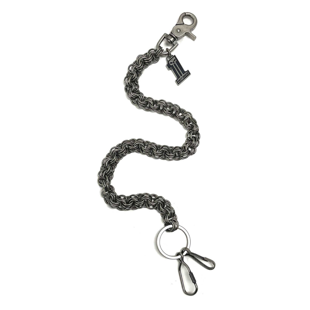 Harley-Davidson Men's #1 Skull 24 inch Wallet Chain - Antique Nickel Finish