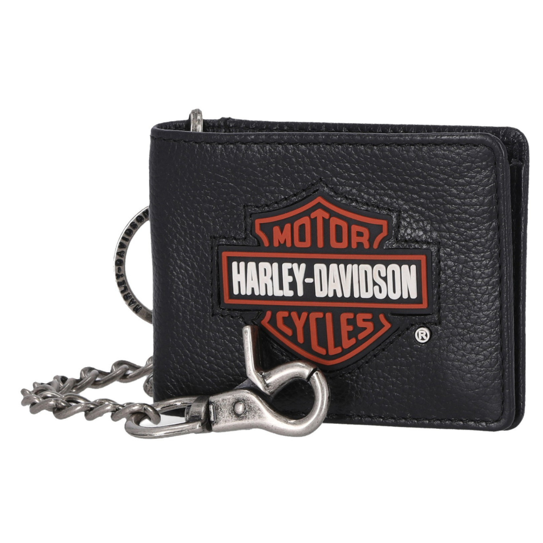 Harley-Davidson B&S Patch Slimfold Chain Wallet