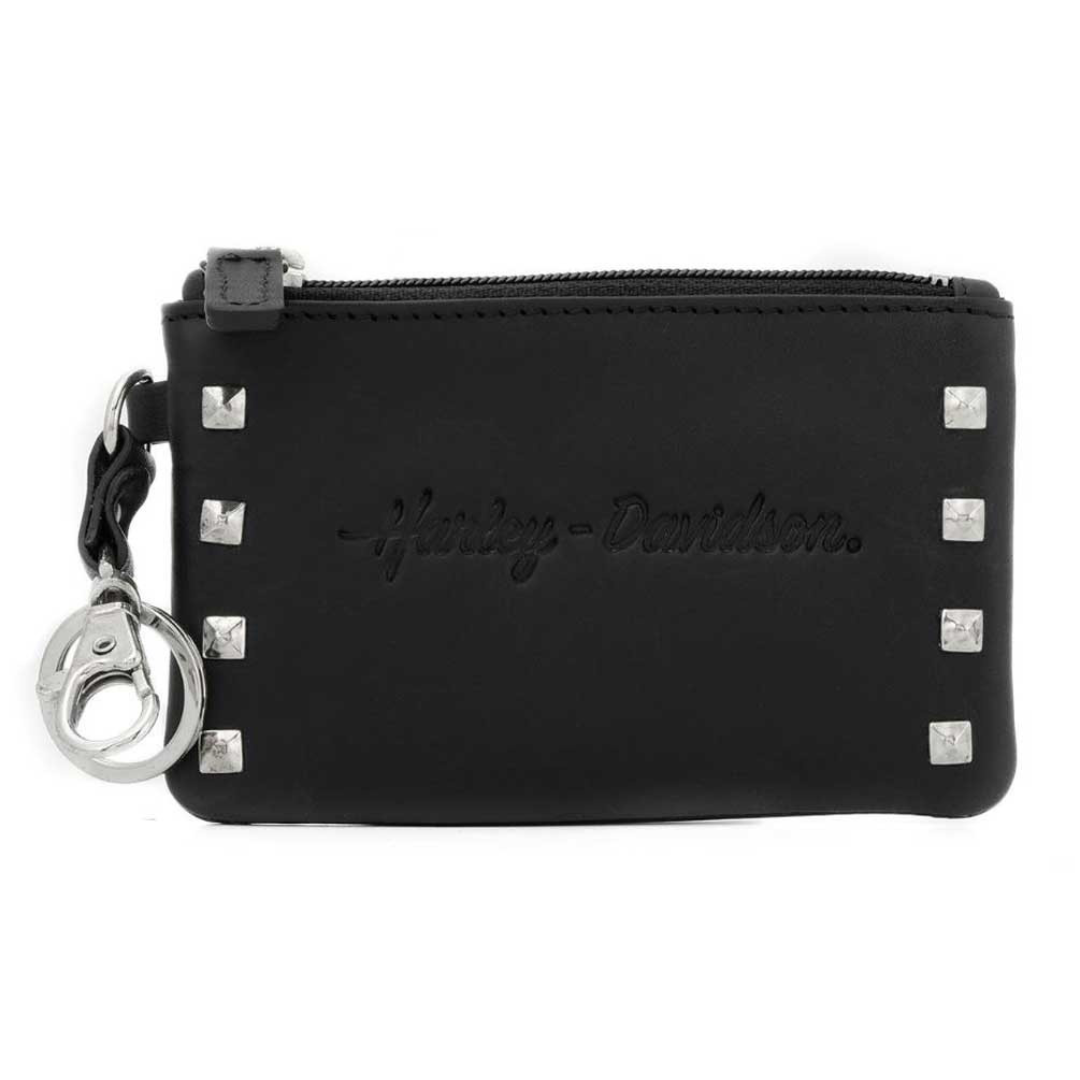 Harley-Davidson Women's Misrule Studded Card Key Coin Leather Wallet