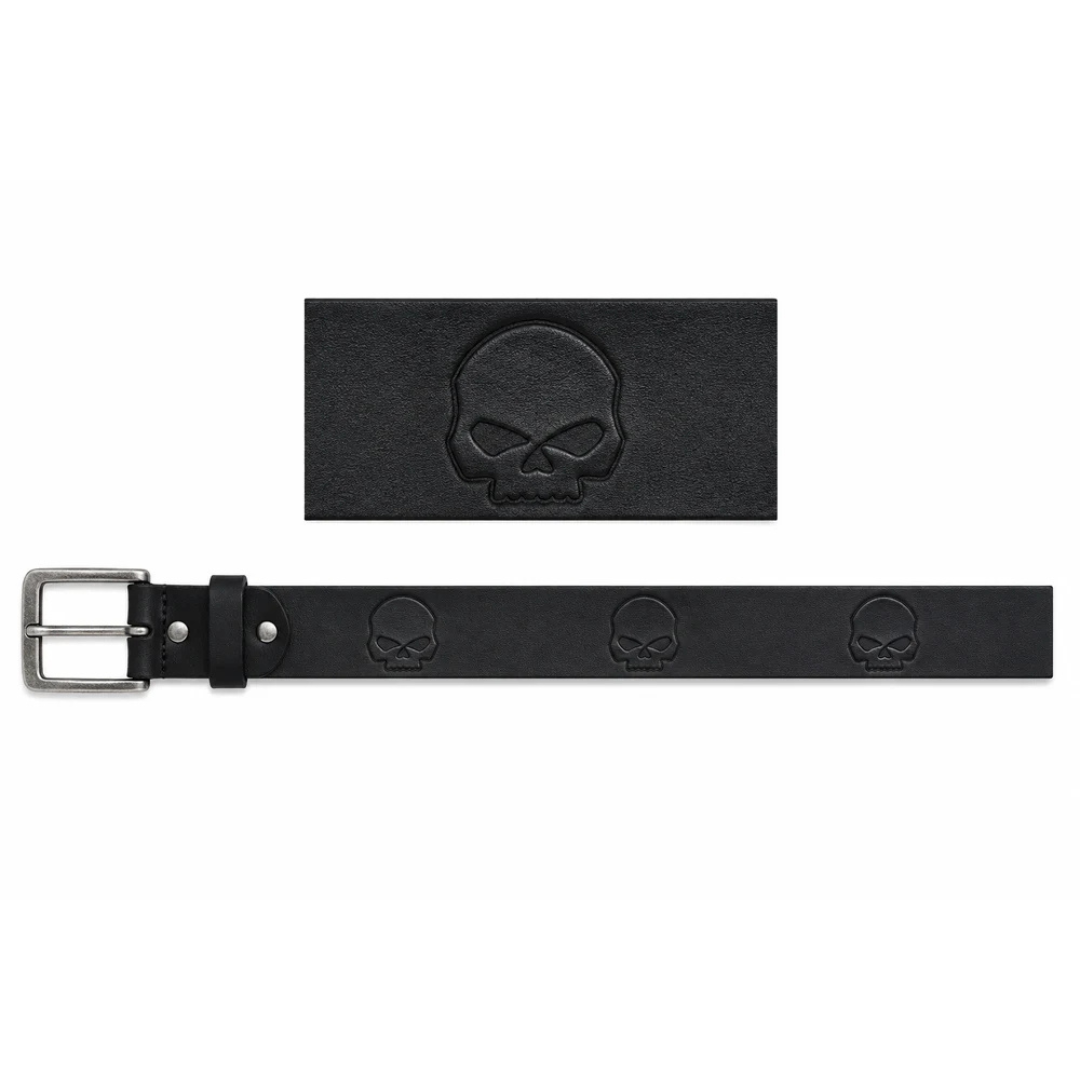 Harley-Davidson Skull Repeat Belt - Black