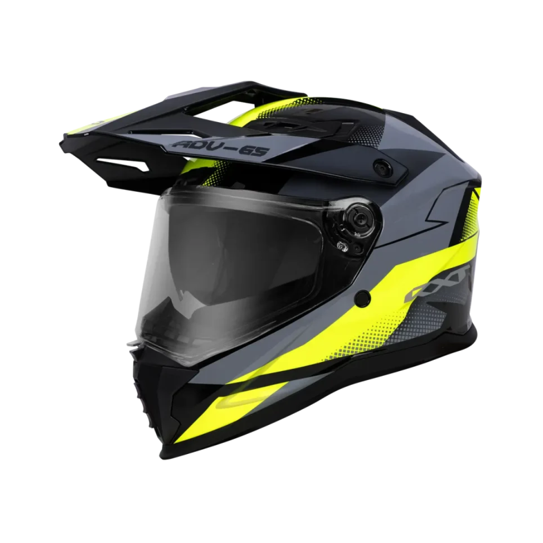 RXT ADV-65 Helmet Gloss Grey/Flu Yell/Black
