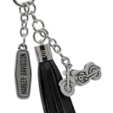 Harley-Davidson Black Tassel Key Chain