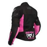 Berik Women's 4 Seasons Motorcycle Jacket - Black/Pink