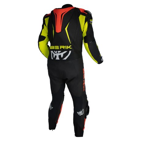 Berik Mugello Race Suit - Black/Hi Vis/Red