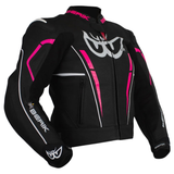 Berik Women's Valentina Leather Jacket - Black/Pink