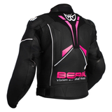 Berik Women's Valentina Leather Jacket - Black/Pink