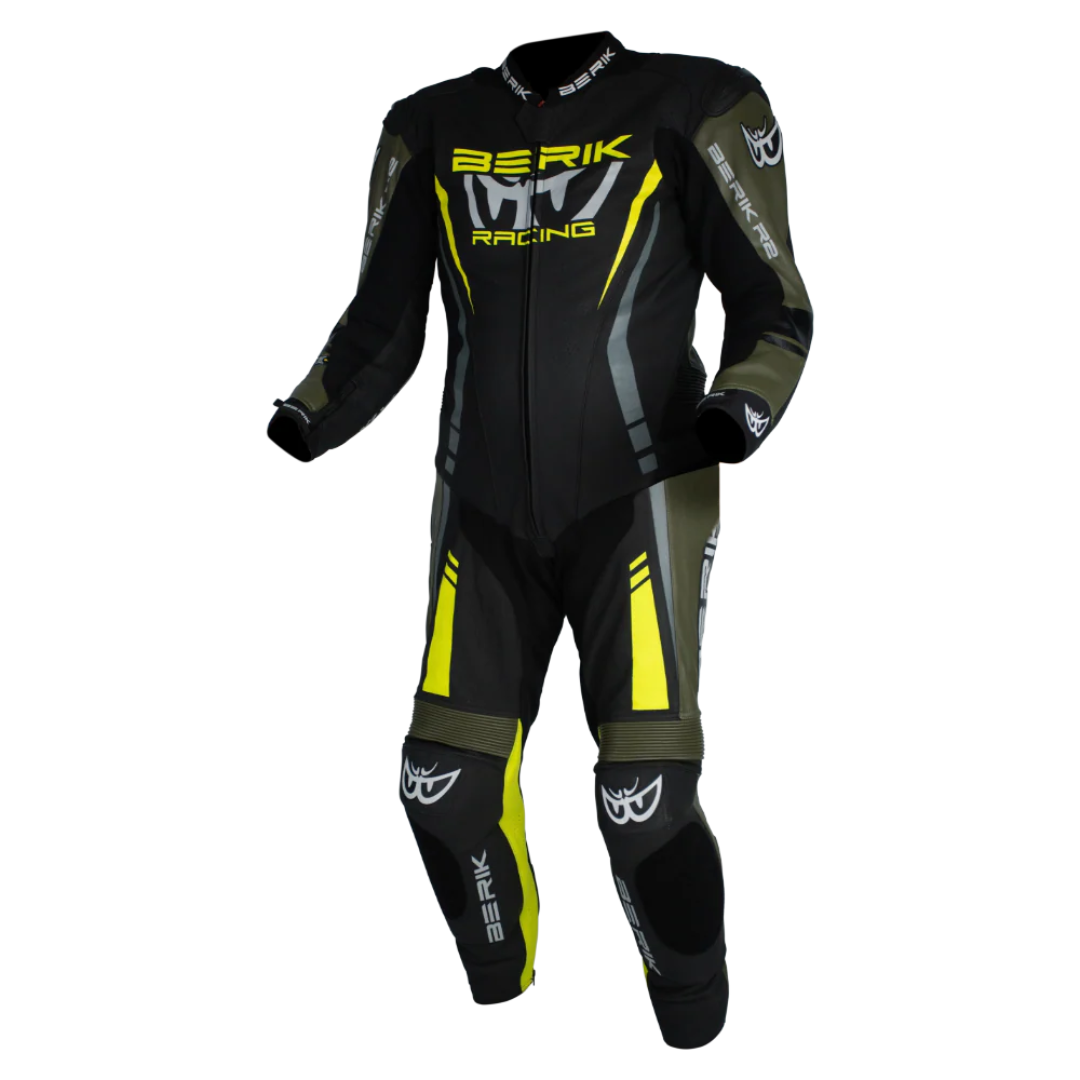 Berik Sicily Race Suit - Black/Arm/Hi Vis