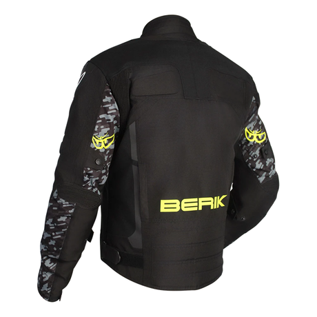 Berik Veloce Jacket - Black/Camo Hi Vis