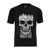 Johnny Reb Men's Aussie Skull T-Shirt - Black