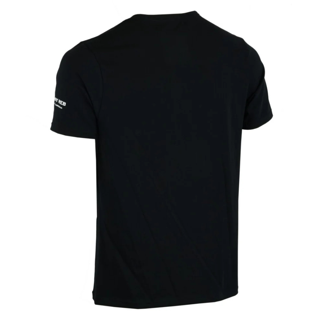 Johnny Reb Men's Aussie Skull T-Shirt - Black