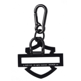 Harley-Davidson Rivet Silhouette Bar & Shield Logo Key Chain - Black