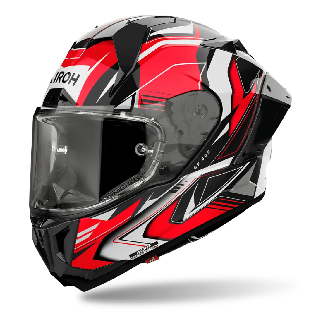 Airoh GP800 'Must' Helmet - Red Gloss