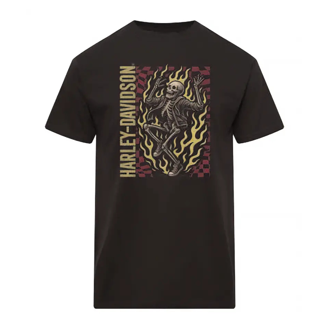 V-Twins x Harley-Davidson Men's Kicks T-Shirt - Black