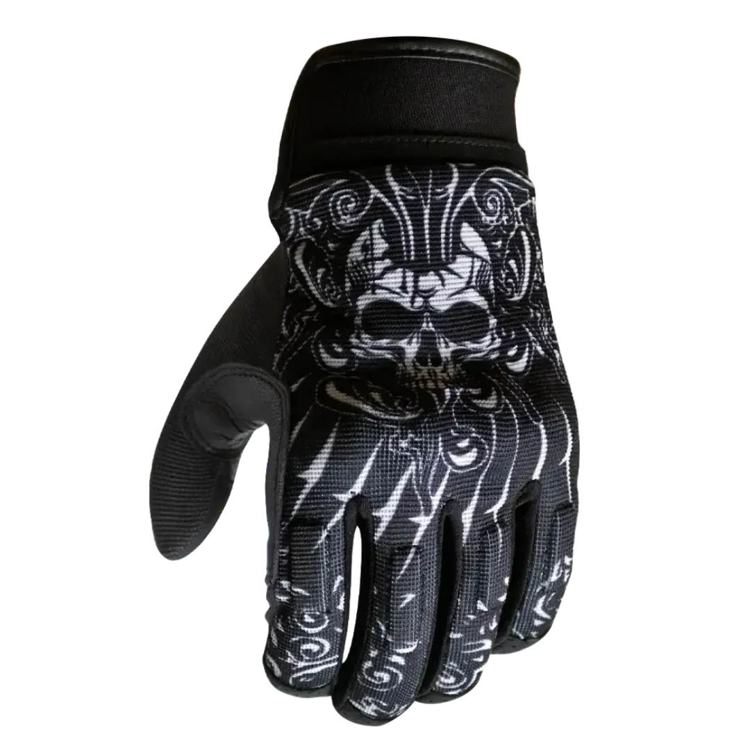 Motodry Men's 'Skull' Gloves - Black
