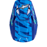 Alpinestars Falcon Youth Helmet Blue/White/Black/Pink Fluo/Yellow Fluo Glossy