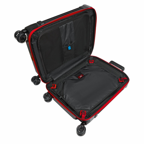 Ducati D-Piquadro Trolley Suitcase - Black