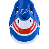 Alpinestars SM7 Core Helmet - White/Blue/Orange/Pink Glossy
