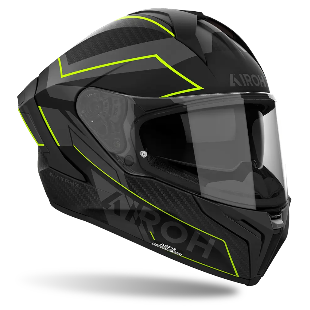 Airoh Matryx Helmet - Sentinel Yellow Matt
