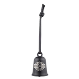 Harley-Davidson Pave Crystal Willie G Skull Logo Motorcycle Ride Bell - Black