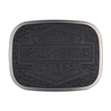 Harley-Davidson Men's Bar & Shield Pebble Leather Belt Buckle